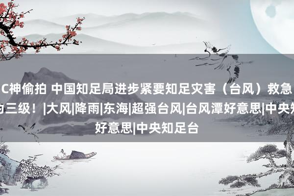 C神偷拍 中国知足局进步紧要知足灾害（台风）救急反应为三级！|大风|降雨|东海|超强台风|台风潭好意思|中央知足台